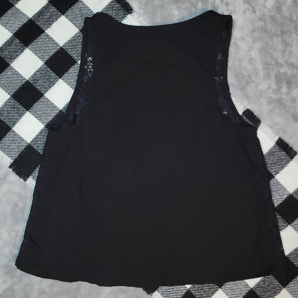 S | Forever 21 | Floral Lace Flow Tank Top - Picture 3 of 5